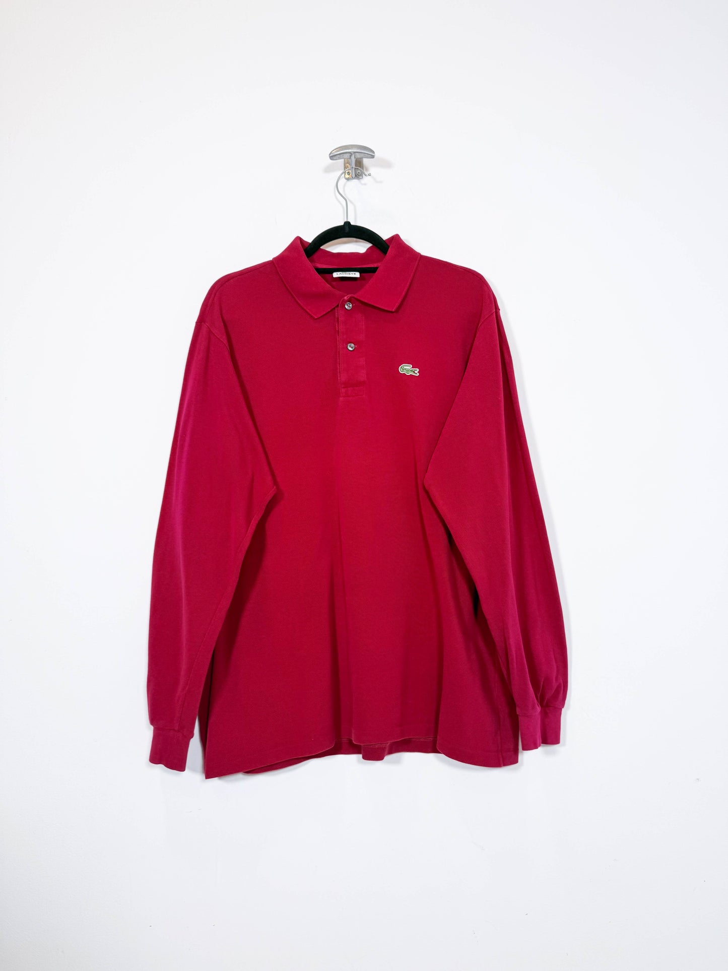Polo Lacoste manga larga - Talla L - Caramelo Vintage