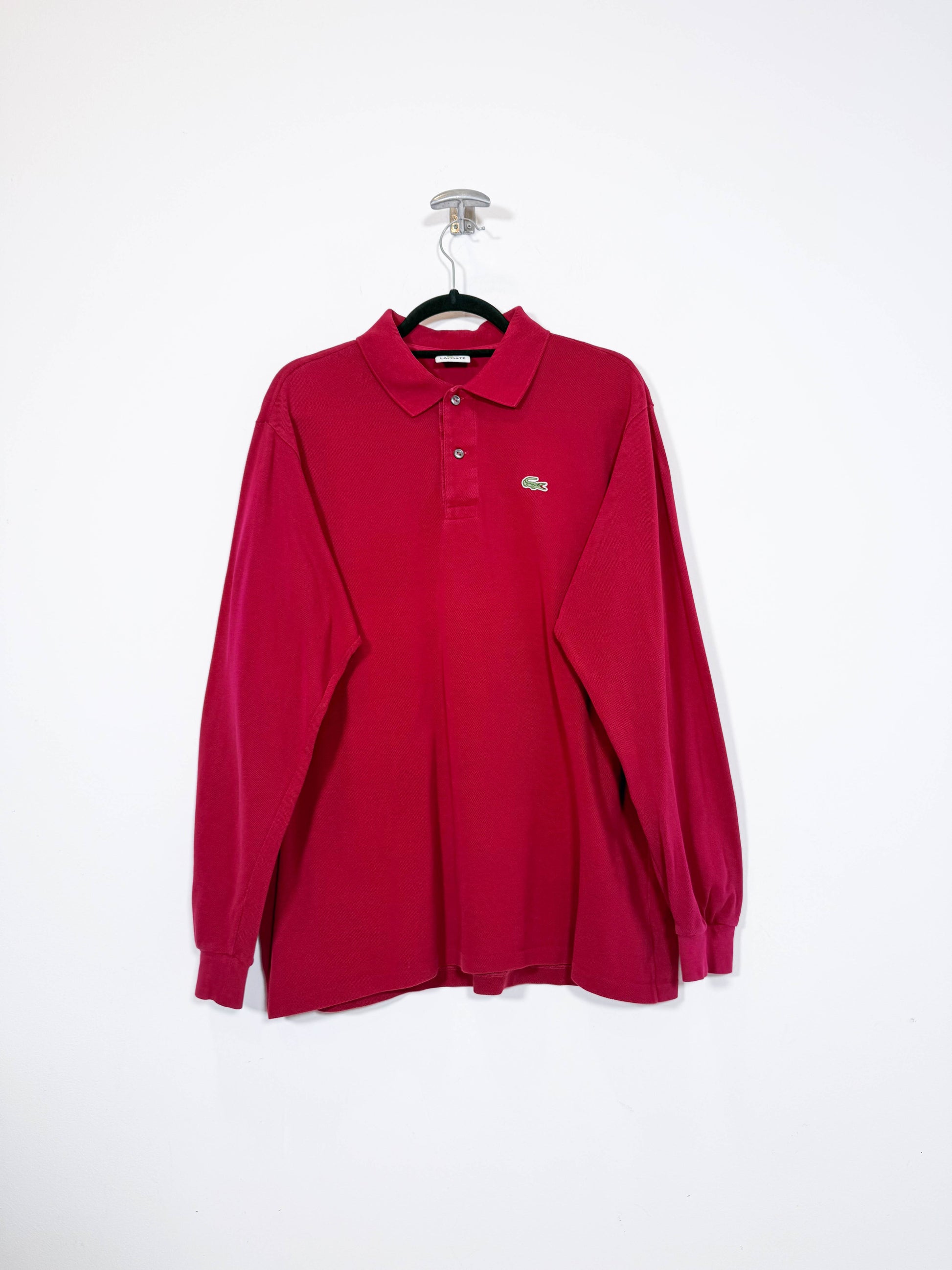 Polo Lacoste manga larga - Talla L - Caramelo Vintage