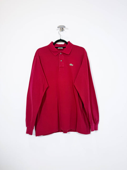 Polo Lacoste manga larga - Talla L - Caramelo Vintage