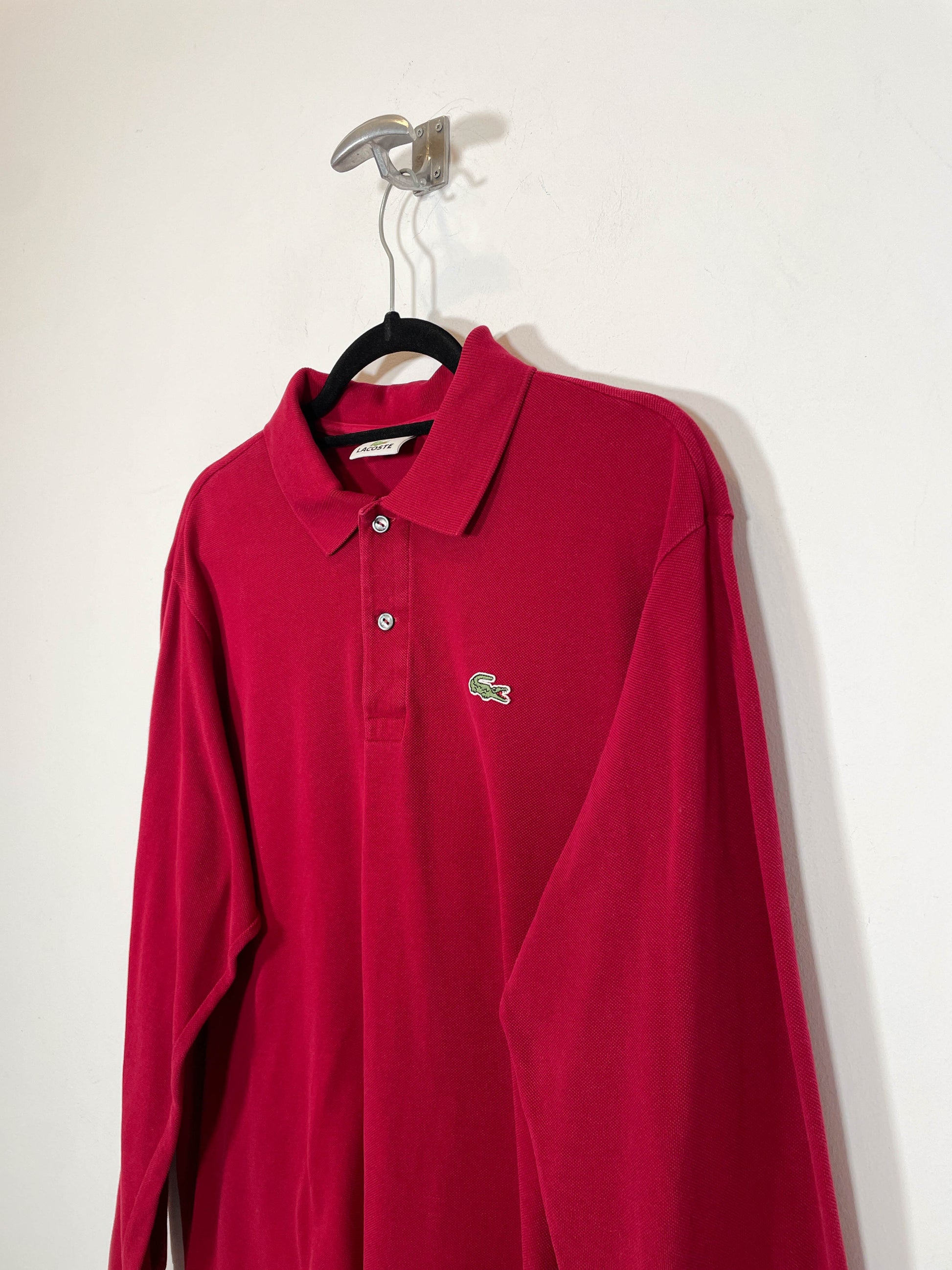Polo Lacoste manga larga - Talla L - Caramelo Vintage