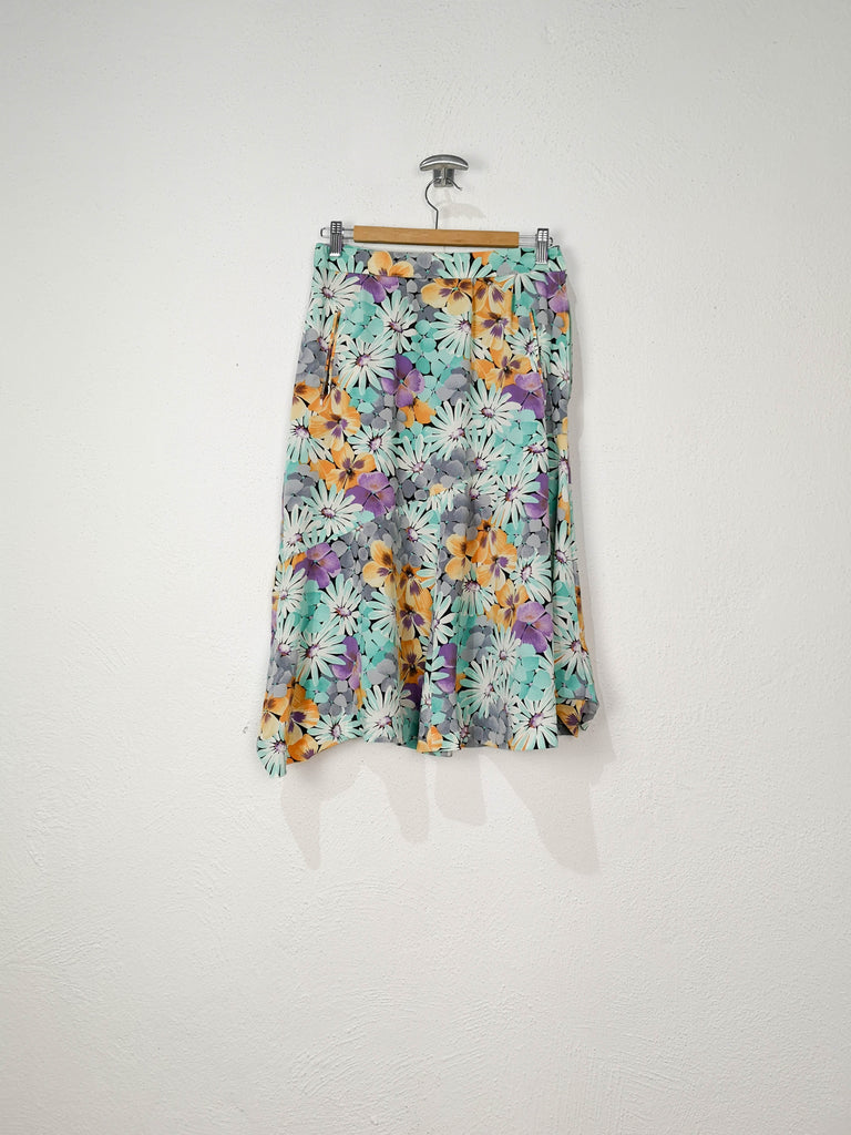 Falda Celeste - Talla 38 - Caramelo Vintage